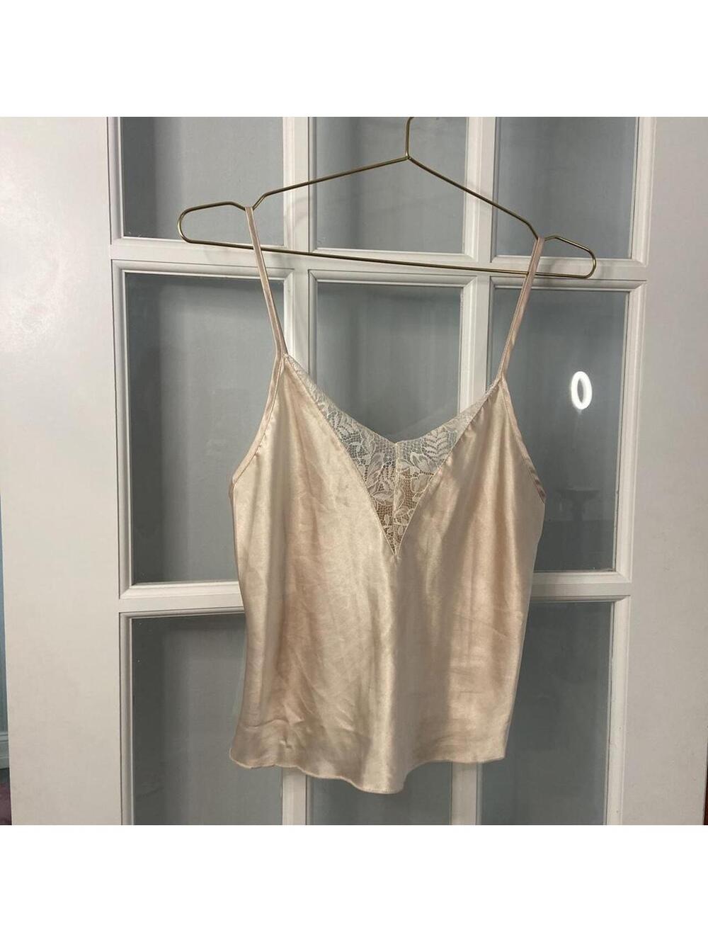 Vintage Lace Top Slip Coquette Satin Fairy Y2k Tank Romantic Feminine